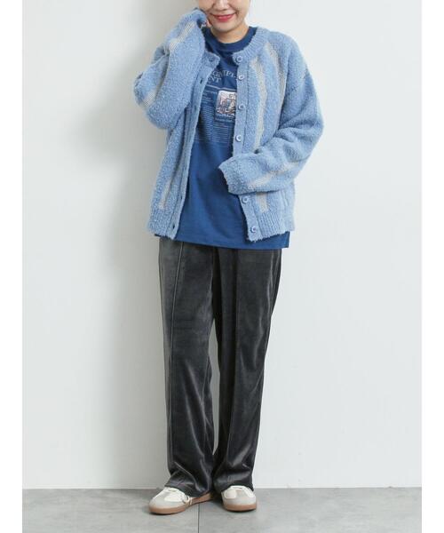 SM2（エスエムツー）の「前後2wayジャカード柄ニット（ニット/セーター・レディース・グレー/ブルー/ベージュ・F）」の9枚目の写真