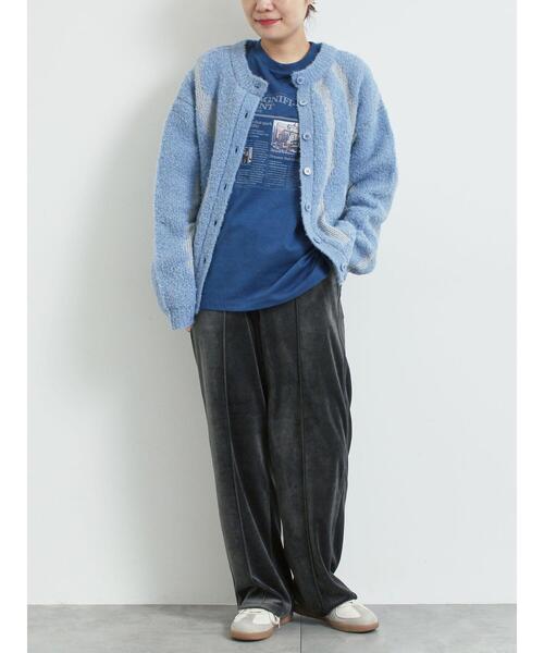 SM2（エスエムツー）の「前後2wayジャカード柄ニット（ニット/セーター・レディース・グレー/ブルー/ベージュ・F）」の10枚目の写真