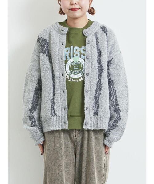 SM2（エスエムツー）の「前後2wayジャカード柄ニット（ニット/セーター・レディース・グレー/ブルー/ベージュ・F）」の12枚目の写真