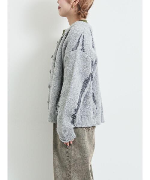 SM2（エスエムツー）の「前後2wayジャカード柄ニット（ニット/セーター・レディース・グレー/ブルー/ベージュ・F）」の13枚目の写真