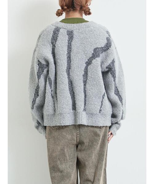 SM2（エスエムツー）の「前後2wayジャカード柄ニット（ニット/セーター・レディース・グレー/ブルー/ベージュ・F）」の14枚目の写真