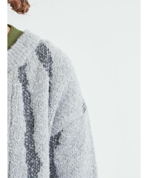SM2（エスエムツー）の「前後2wayジャカード柄ニット（ニット/セーター・レディース・グレー/ブルー/ベージュ・F）」の16枚目の写真