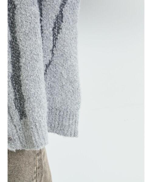 SM2（エスエムツー）の「前後2wayジャカード柄ニット（ニット/セーター・レディース・グレー/ブルー/ベージュ・F）」の18枚目の写真
