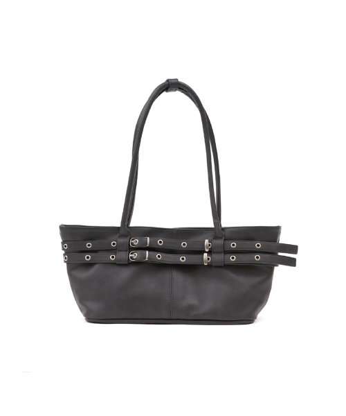 YEOMIMの「mini belted boat bag (charcoal)(ショルダーバッグ・レディース・その他・FREE)」の1枚目の写真