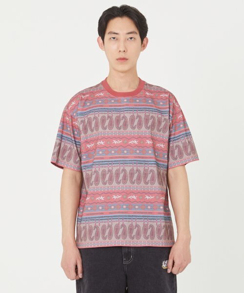 LMCの「LMC ETHNIC PAISLEY STRIPE TEE red(Tシャツ/カットソー・レディース・その他・SMALL/LARGE)」の3枚目の写真