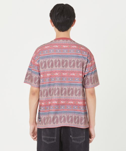 LMCの「LMC ETHNIC PAISLEY STRIPE TEE red(Tシャツ/カットソー・レディース・その他・SMALL/LARGE)」の5枚目の写真