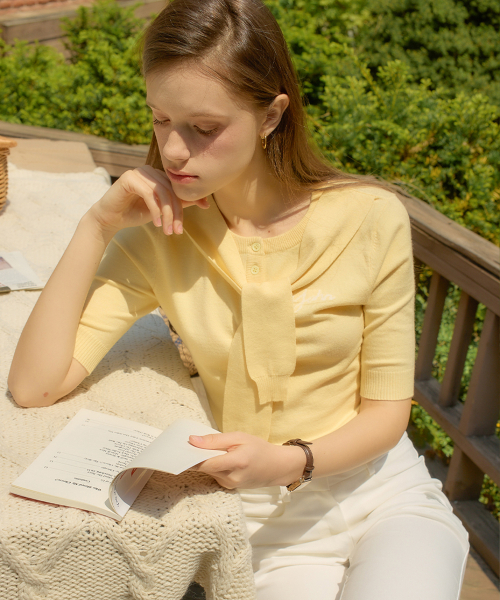 SALON DE YOHN（サロンドヨーン）の「Harbor Shawl Knit_ Butter（ニット/セーター・レディース・その他・SMALL/MEDIUM）」の3枚目の写真