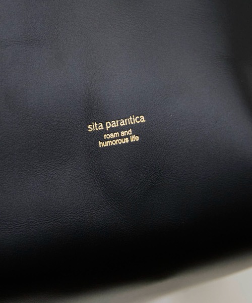 sita parantica（シータパランティカ）の「sita parantica/シータ パランティカ BUCKET-Minimal spec.Leather ワンハンドル バケットバック（ハンドバッグ・レディース・ブラック/オリーブ・FREE）」の13枚目の写真