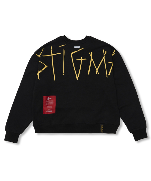 STIGMA(スティグマ)の「Doodle Oversized Crewneck Black(スウェット・メンズ・その他・MEDIUM)」の2枚目の写真