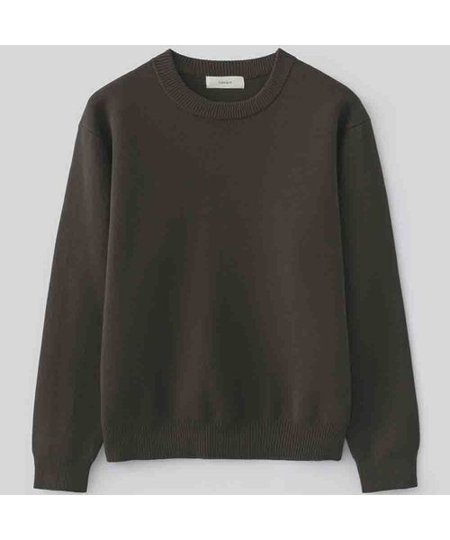 FABREGAT(ファブレガ)の「バードアイラウンドニット (9COLOR)(ニット/セーター・メンズ・アイボリー/ブラック/スカイブルー/チャコール/ベージュ/レンガ/ダークネイビー/ダークブラウン/ホワイト・2/3)」の5枚目の写真