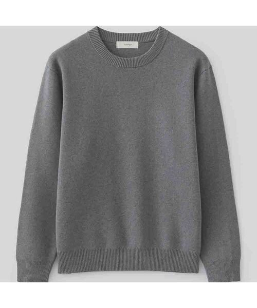 FABREGAT(ファブレガ)の「バードアイラウンドニット (9COLOR)(ニット/セーター・メンズ・アイボリー/ブラック/スカイブルー/チャコール/ベージュ/レンガ/ダークネイビー/ダークブラウン/ホワイト・2/3)」の4枚目の写真