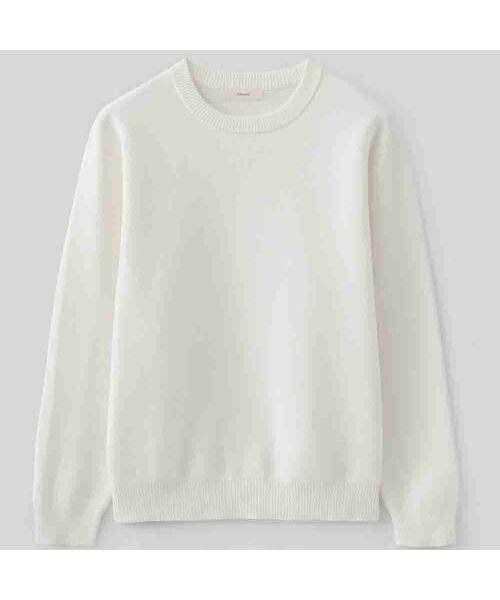 FABREGAT(ファブレガ)の「バードアイラウンドニット (9COLOR)(ニット/セーター・メンズ・アイボリー/ブラック/スカイブルー/チャコール/ベージュ/レンガ/ダークネイビー/ダークブラウン/ホワイト・2/3)」の1枚目の写真