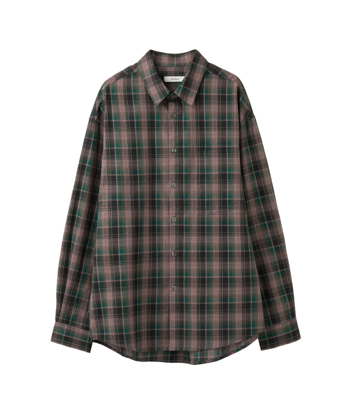 AREUBAN(アルバン)の「フォレストチェックシャツ_ウォーターメロン(シャツ/ブラウス・メンズ・ダークグリーン・2/4/3)」の1枚目の写真