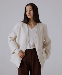Heritage tweed jacket (IVORY)