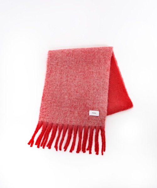 Narcissus（ナルシス）の「バイカラーマフラー（マフラー・レディース・ブラック/レッド/イエロー・FREE）」の12枚目の写真