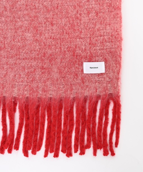 Narcissus（ナルシス）の「バイカラーマフラー（マフラー・レディース・ブラック/レッド/イエロー・FREE）」の14枚目の写真