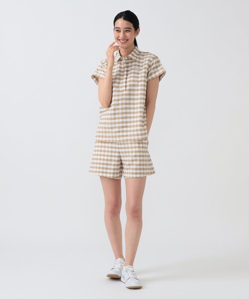 BEAMS GOLF（ビームスゴルフ）の「PURPLE LABEL / ビッグギンガムチェック ショートパンツ（その他パンツ・レディース・ブラック/ベージュ・SMALL/MEDIUM）」の21枚目の写真