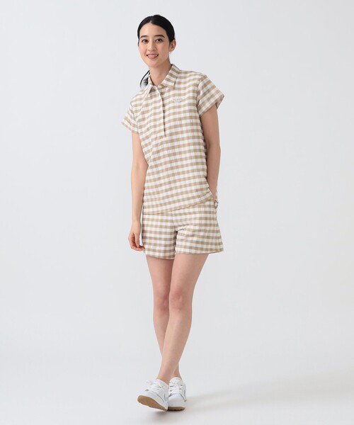 BEAMS GOLF（ビームスゴルフ）の「PURPLE LABEL / ビッグギンガムチェック ショートパンツ（その他パンツ・レディース・ブラック/ベージュ・SMALL/MEDIUM）」の22枚目の写真