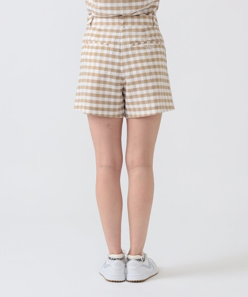 BEAMS GOLF（ビームスゴルフ）の「PURPLE LABEL / ビッグギンガムチェック ショートパンツ（その他パンツ・レディース・ブラック/ベージュ・SMALL/MEDIUM）」の15枚目の写真