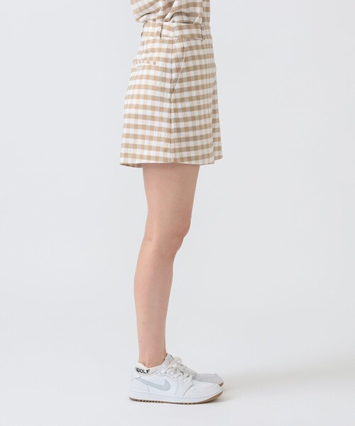 BEAMS GOLF（ビームスゴルフ）の「PURPLE LABEL / ビッグギンガムチェック ショートパンツ（その他パンツ・レディース・ブラック/ベージュ・SMALL/MEDIUM）」の16枚目の写真
