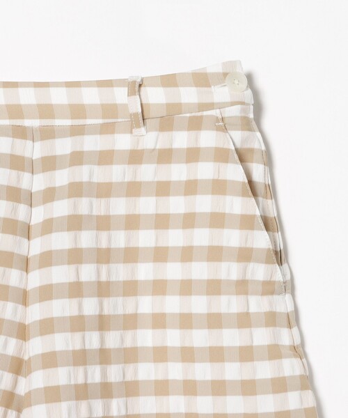 BEAMS GOLF（ビームスゴルフ）の「PURPLE LABEL / ビッグギンガムチェック ショートパンツ（その他パンツ・レディース・ブラック/ベージュ・SMALL/MEDIUM）」の10枚目の写真