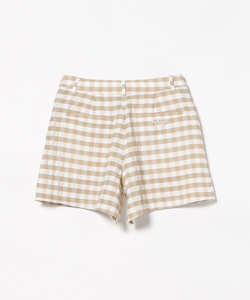 BEAMS GOLF（ビームスゴルフ）の「PURPLE LABEL / ビッグギンガムチェック ショートパンツ（その他パンツ・レディース・ブラック/ベージュ・SMALL/MEDIUM）」の13枚目の写真