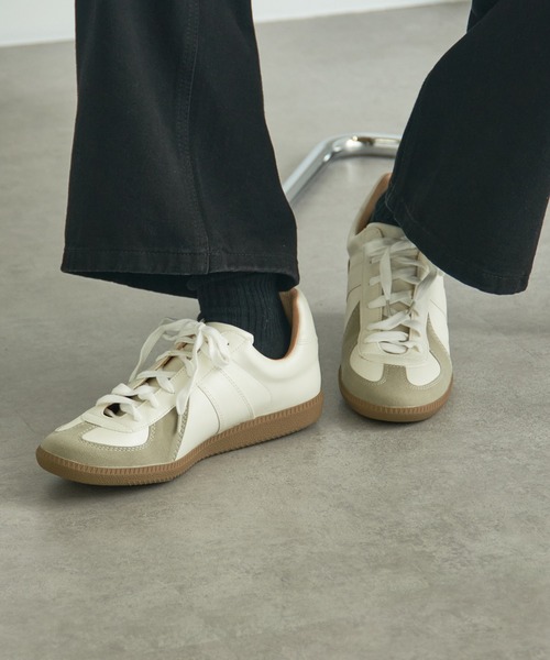 GERMAN TRAINER(ジャーマントレーナー)の「【SETUP7】REPRODUCT MILITALY GERMAN TRAINER ジャーマントレーナー スニーカー(スニーカー・メンズ・ブラック/ブラック系その他2/ホワイト系その他2/ホワイト/ホワイト系その他3/グレー/ブラック系その他3・26/25/27/28/26cm/25cm/28cm/27cm)」の3枚目の写真