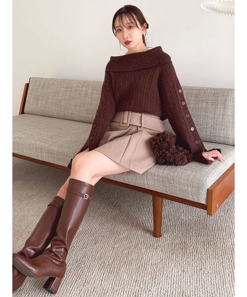 dazzlin（ダズリン）の「【久間田琳加コラボ】オフショルオーバー