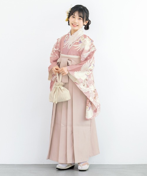 SOUBIEN(ソウビエン)の「【floro by SOUBIEN】ハイジュニア袴4点セット(着物・襦袢・下帯・袴)(着物・キッズ・ターコイズブルー系/グリーン系/ホワイト系その他/レッド系/ピンクベージュ/ピンク系/ブルー系/ネイビー系/スモーキーグリーン系1・M/S/L/SS/LL)」の16枚目の写真