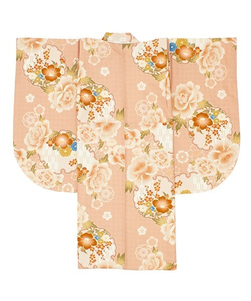 SOUBIEN(ソウビエン)の「【floro by SOUBIEN】ハイジュニア袴4点セット(着物・襦袢・下帯・袴)(着物・キッズ・ターコイズブルー系/グリーン系/ホワイト系その他/レッド系/ピンクベージュ/ピンク系/ブルー系/ネイビー系/スモーキーグリーン系1・M/S/L/SS/LL)」の11枚目の写真