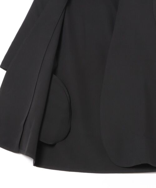 antiqua(アンティカ)の「ノーカラー 半袖 ジャケット(ノーカラージャケット・レディース・ブラック・ONESIZE)」の2枚目の写真
