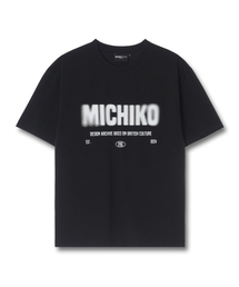 Michiko Dot Graphic Top Black_Unisex