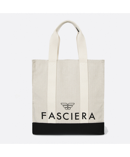FASCIERA（ファシエラ）の「クラシックレザーコンビオブロングバッグ_アリアス13（トートバッグ・レディース・ライトグレー/アイボリー・FREE）」の2枚目の写真