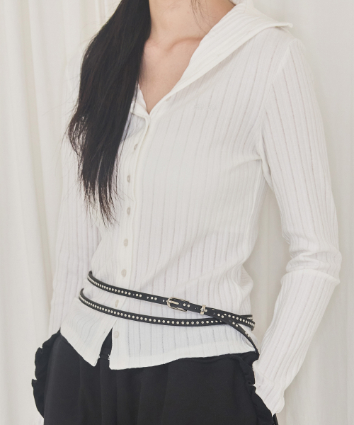ALKI ALKA（アルキアルカ）の「High-neck Long Sleeve (Ivory)（Tシャツ/カットソー・レディース・アイボリー・FREE）」の5枚目の写真