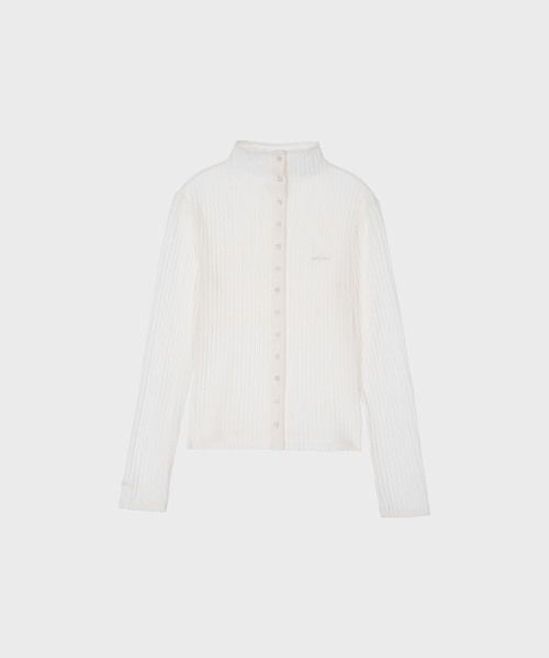 ALKI ALKA（アルキアルカ）の「High-neck Long Sleeve (Ivory)（Tシャツ/カットソー・レディース・アイボリー・FREE）」の6枚目の写真