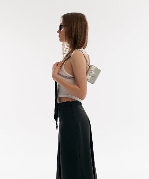 CHRISTINE PROJECT(クリスティンプロジェクト)の「TWIST HEART MICRO BAG(SILVER GLASS)(メッセンジャーバッグ・レディース・その他・FREE)」の19枚目の写真