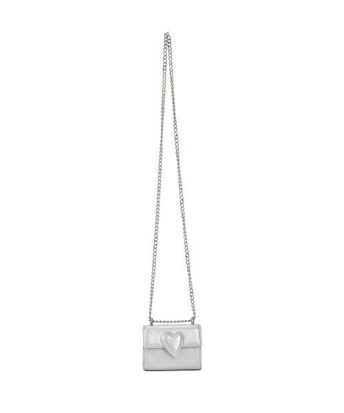 CHRISTINE PROJECT(クリスティンプロジェクト)の「TWIST HEART MICRO BAG(SILVER GLASS)(メッセンジャーバッグ・レディース・その他・FREE)」の12枚目の写真