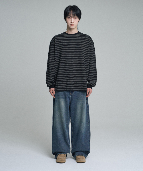 MOOVN(ムブン)の「ヴィンテージサンドワイドデニムパンツミディアムブルー(デニムパンツ・メンズ・ブルー・SMALL/MEDIUM/LARGE)」の7枚目の写真