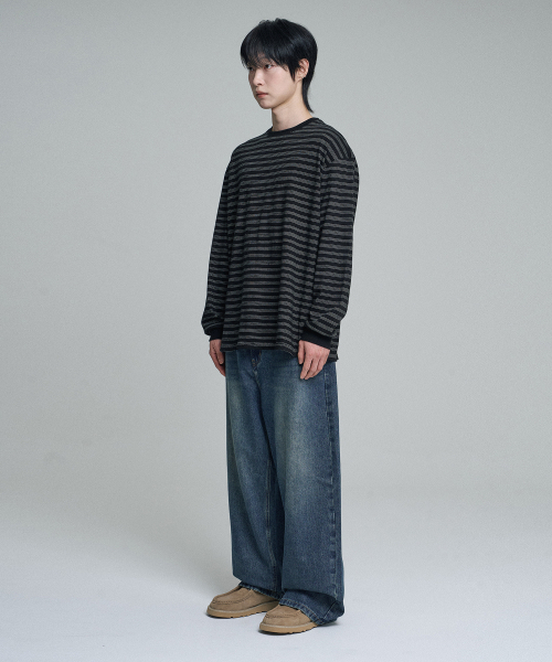 MOOVN(ムブン)の「ヴィンテージサンドワイドデニムパンツミディアムブルー(デニムパンツ・メンズ・ブルー・SMALL/MEDIUM/LARGE)」の8枚目の写真
