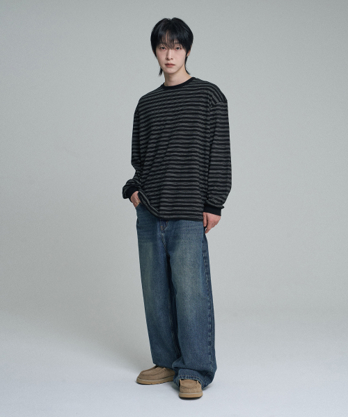 MOOVN(ムブン)の「ヴィンテージサンドワイドデニムパンツミディアムブルー(デニムパンツ・メンズ・ブルー・SMALL/MEDIUM/LARGE)」の10枚目の写真