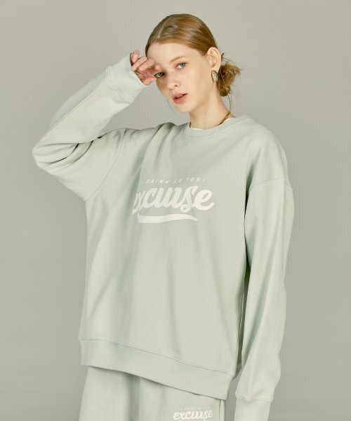 EXCURSE(エクスカース)の「ECプレミアムオーバーサイズスウェットシャツミント(スウェット・レディース・その他・MEDIUM/LARGE/X-LARGE)」の3枚目の写真