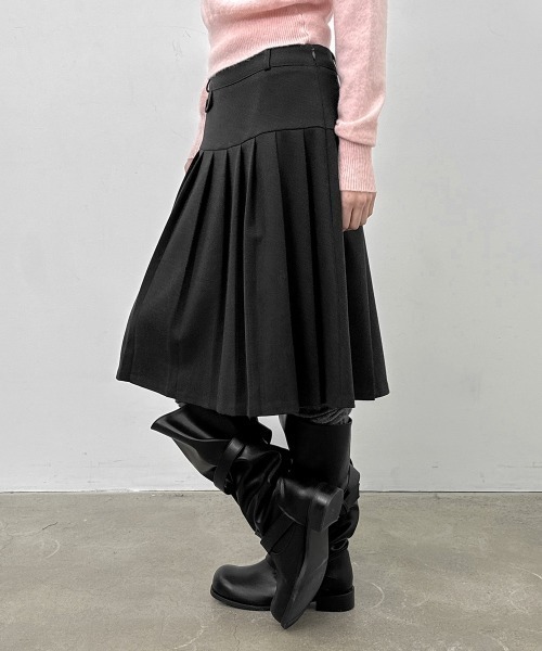 BLACKUP（ブラックアップ）の「[MADE] ウィゲルプリーツミディスカート（スカート・レディース・ブラック/チャコール・MEDIUM/SMALL）」の16枚目の写真