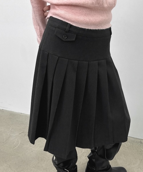 BLACKUP（ブラックアップ）の「[MADE] ウィゲルプリーツミディスカート（スカート・レディース・ブラック/チャコール・MEDIUM/SMALL）」の19枚目の写真