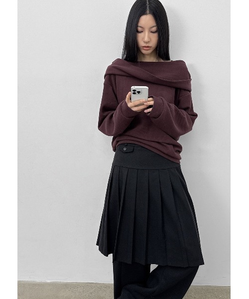 BLACKUP（ブラックアップ）の「[MADE] ウィゲルプリーツミディスカート（スカート・レディース・ブラック/チャコール・MEDIUM/SMALL）」の12枚目の写真