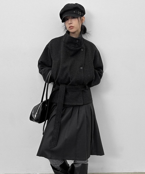 BLACKUP（ブラックアップ）の「[MADE] ウィゲルプリーツミディスカート（スカート・レディース・ブラック/チャコール・MEDIUM/SMALL）」の7枚目の写真