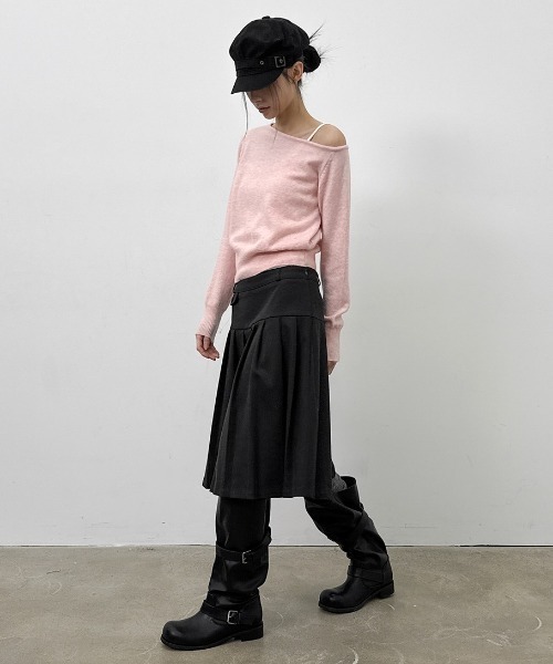 BLACKUP（ブラックアップ）の「[MADE] ウィゲルプリーツミディスカート（スカート・レディース・ブラック/チャコール・MEDIUM/SMALL）」の21枚目の写真