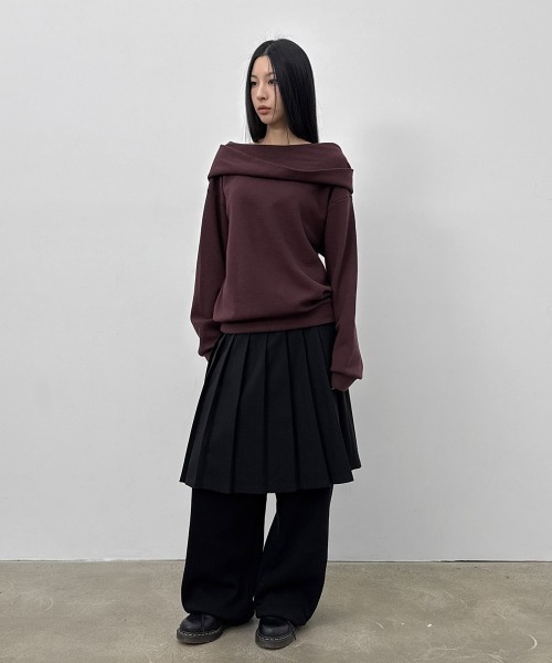 BLACKUP（ブラックアップ）の「[MADE] ウィゲルプリーツミディスカート（スカート・レディース・ブラック/チャコール・MEDIUM/SMALL）」の14枚目の写真