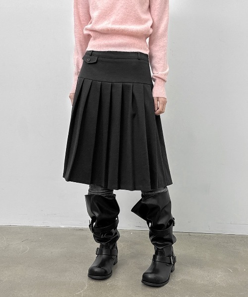 BLACKUP（ブラックアップ）の「[MADE] ウィゲルプリーツミディスカート（スカート・レディース・ブラック/チャコール・MEDIUM/SMALL）」の17枚目の写真