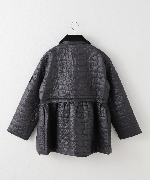 希少　Ganni ガニー リボンタイ付 テーラードジャケット グレー shirocon チャンキーテーラージャケット(グレー) | 2024 AW Collection