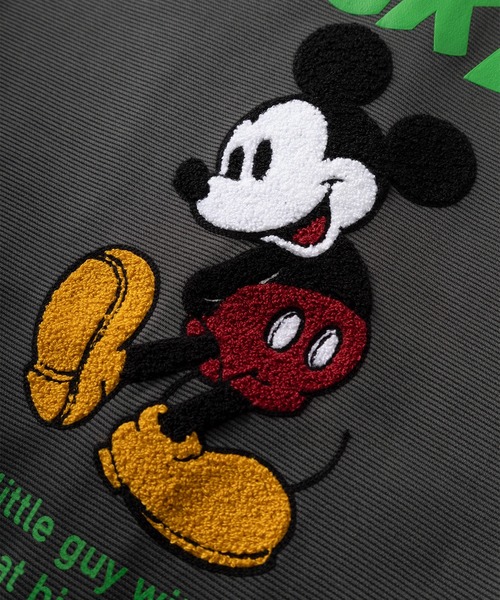 Disney（ディズニー）の「【71】【Disney/ディズニー】ミッキーマウス リップルダンボール アップリケ サガラ刺繍 ジップパーカー/メンズ/レディース/ユニセックス（パーカー・レディース・チャコールグレー/ブルー/ブラック/アッシュグレー・M/L/XL）」の10枚目の写真